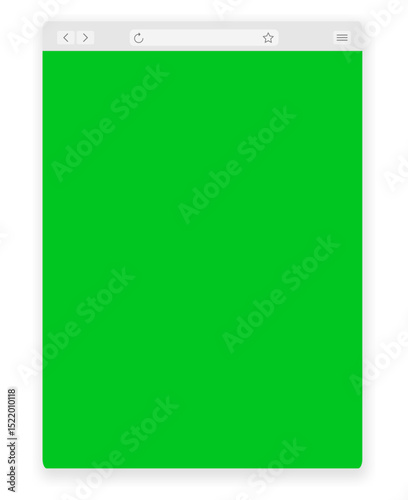 Green Screen Browser Window Mockup