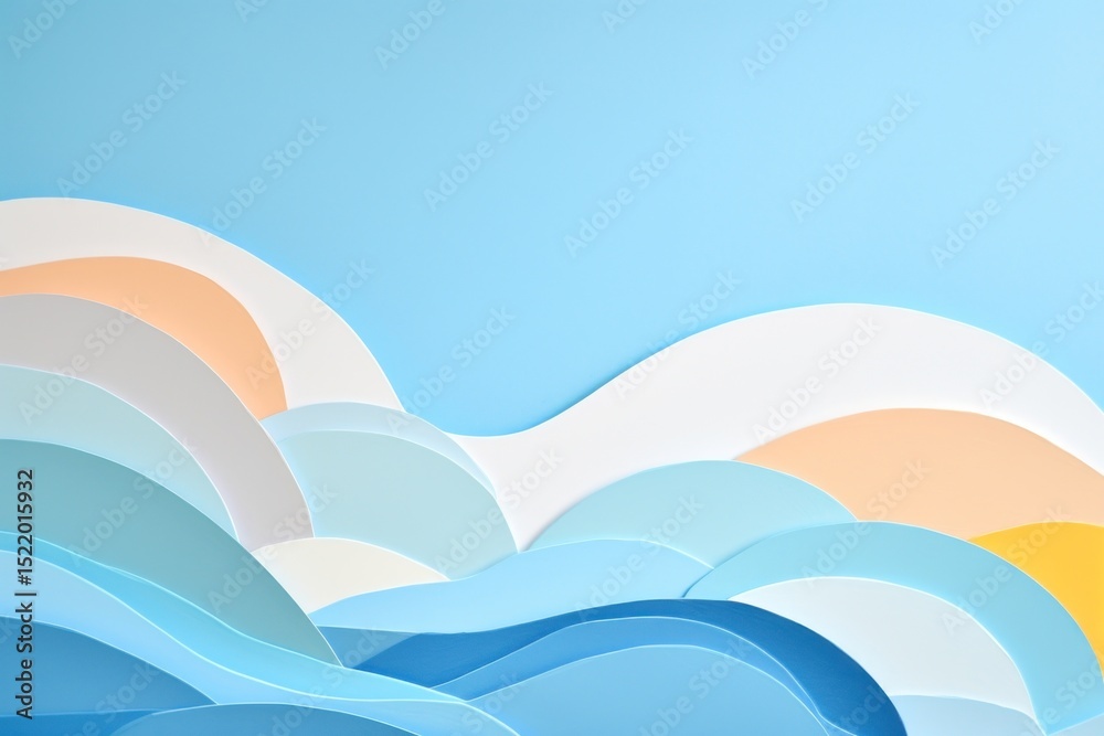 Fototapeta premium Blue sky outdoors nature.