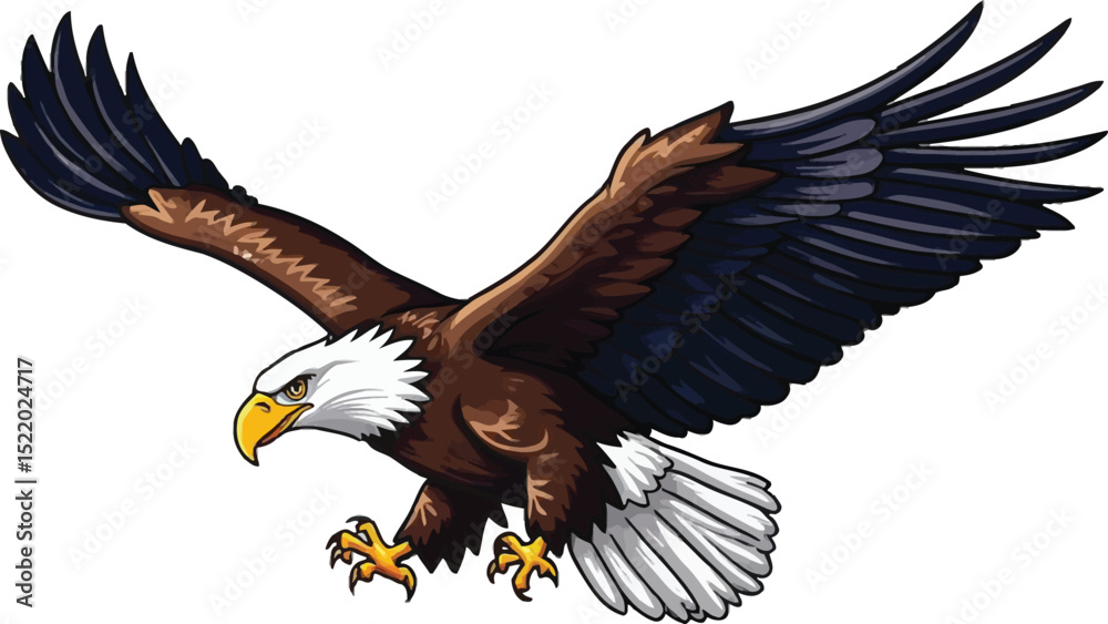 Obraz premium American Bald Eagle in Flight