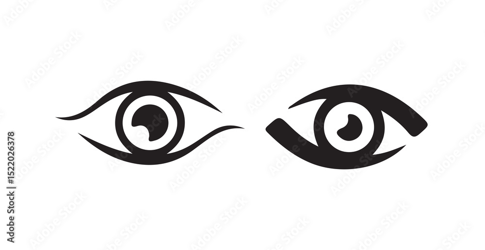vector illustration of two eyes vector illustration of two eyes