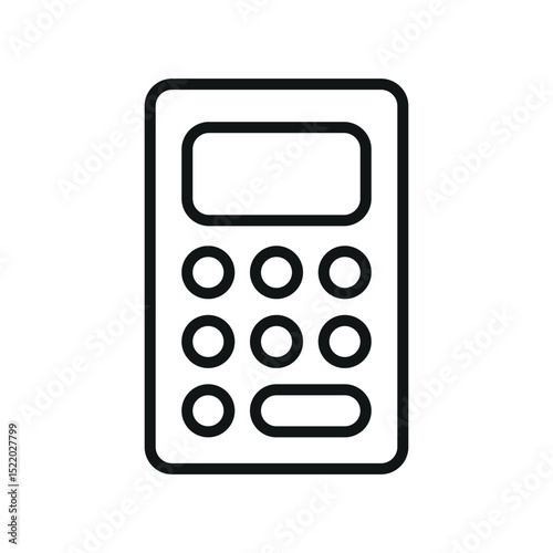 Flat Calculator Icon – Perfect for Finance, Accounting, School, and Office Use