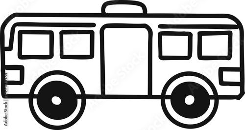vector illustration of a bus