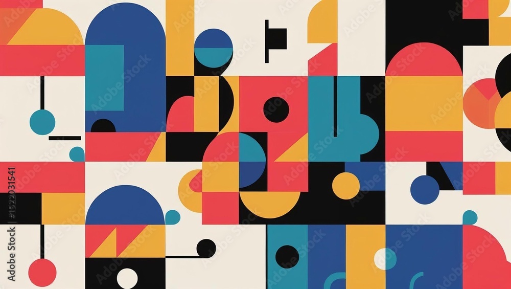  Abstract minimalistic pattern design in Scandinavian style for web banner, business presentation, branding package, fabric print.Must-Have Image SEO key - 1
