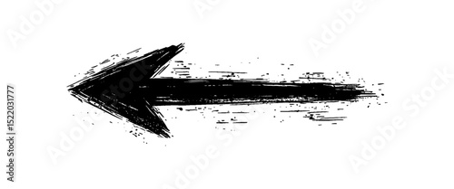 Vector abstract creative paint arrow symbol brush paint background 