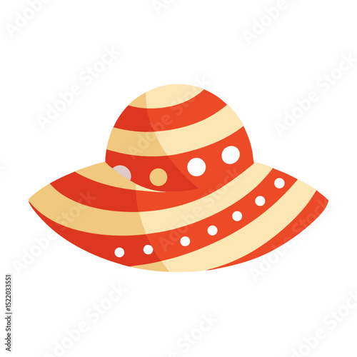 Vector illustration of a classic black fedora hat, isolated fashion accessory