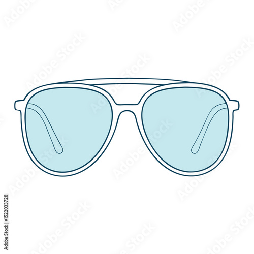 Black plastic fashion sunglasses isolated on a white background, offering stylish eye protection from the sun
