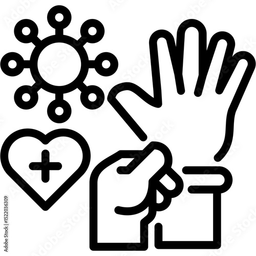Medical Gloves Icon
