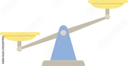 양팔 저울의 일러스트