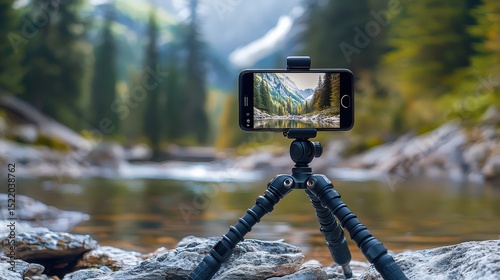 Capture stunning nature photos with your smartphone tripod stand in serene forest settings
