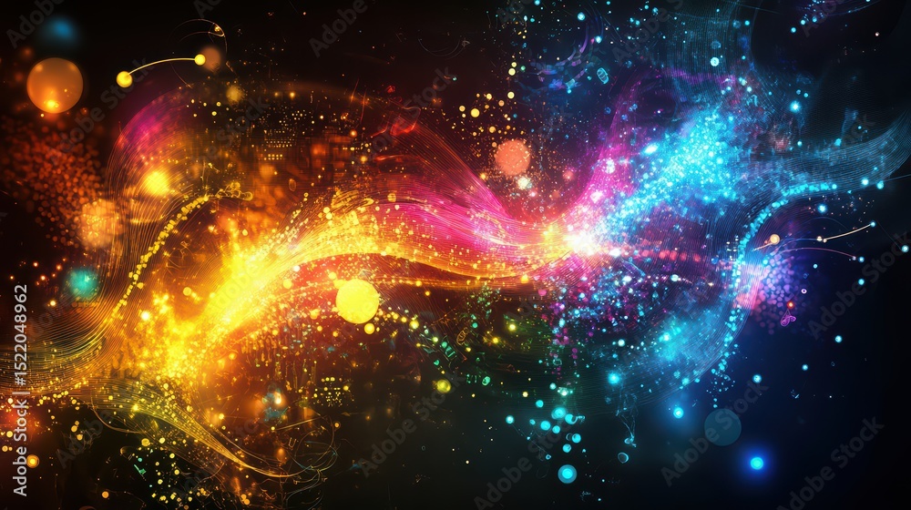Obraz premium Abstract Energy Flow.