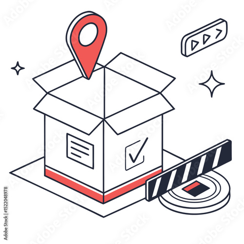 Open box location delivery design
