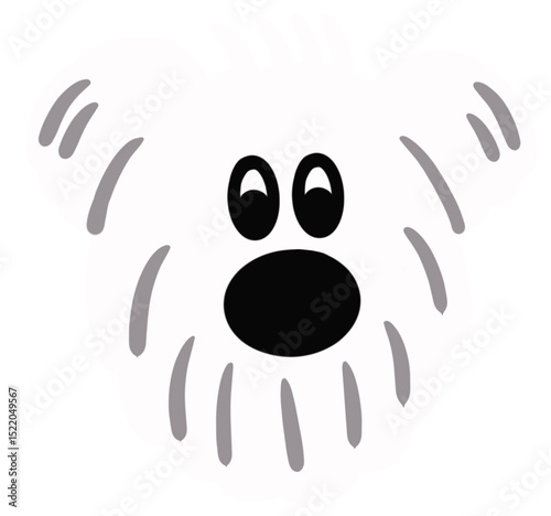 dog face illustration photo