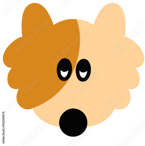 dog face illustration photo