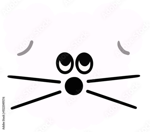 dog face illustration photo