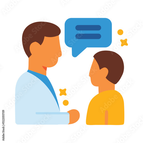 Doctor consulting with patient in a modern medical office. Ideal for healthcare blogs, medical websites, or telemedicine concepts