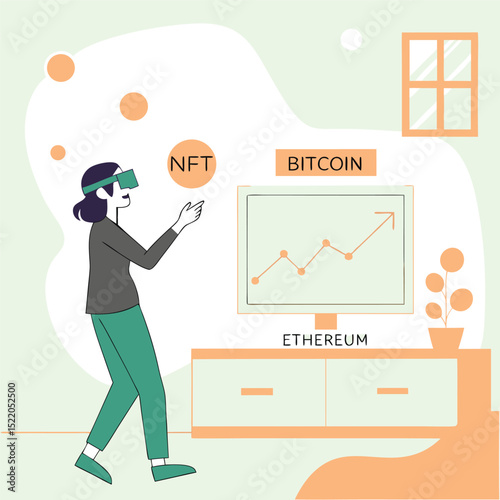 Smartphone e commerce app interface illustration
