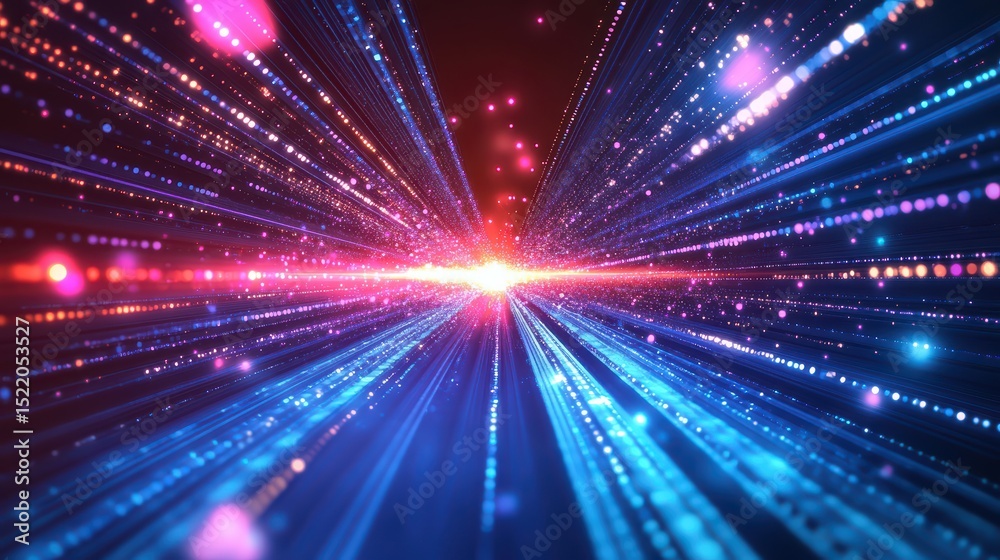 Naklejka premium Abstract Speed Lines Digital.