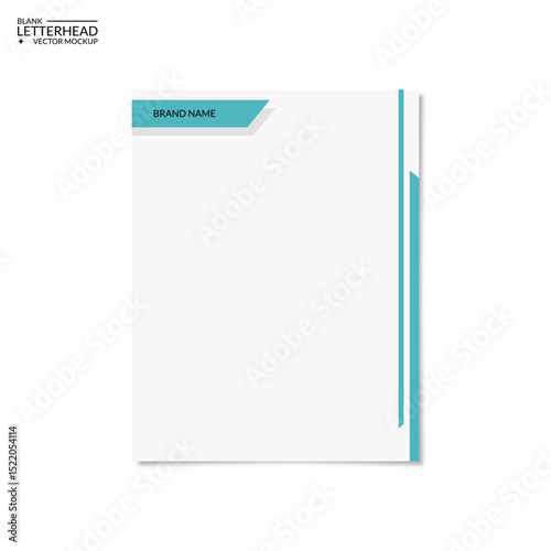 blank letterhead vector template with editable size