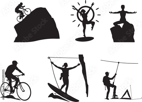 Adventure Clipart Bundle – Outdoor Actions


