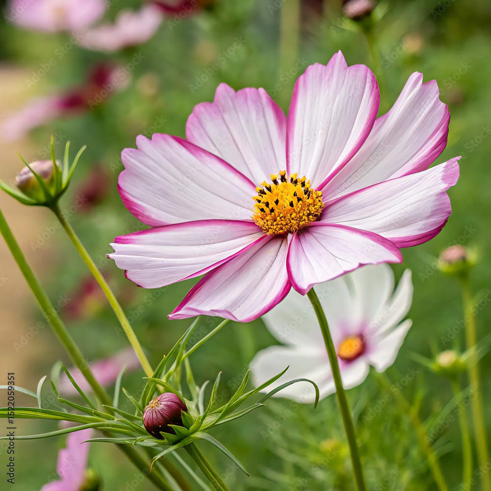 Obraz premium pink daisy flower