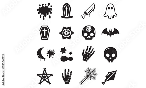 horror vector doodle icon