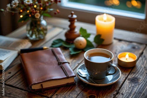 a serene still life for wellness and digital detox