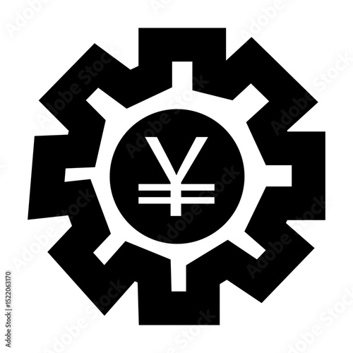 vector illustration of a yen currency