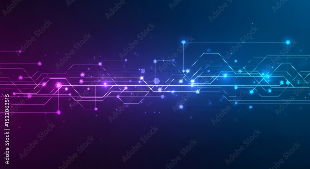 Fototapeta premium Abstract Digital Technology Background Futuristic Circuit Board Design