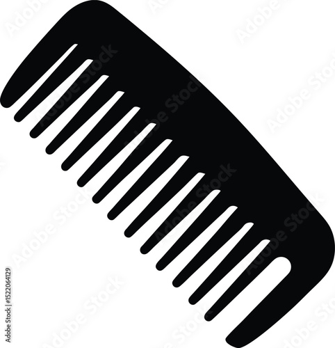 Comb silhouette vector, Barber comb silhouette vector, Hair comb icon