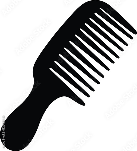 Comb silhouette vector, Barber comb silhouette vector, Hair comb icon