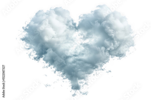 Cloud heart shape png image, sky cloudscape, weather element, fluffy cloud, heart cloud, isolated cloud shape isolated on transparent background