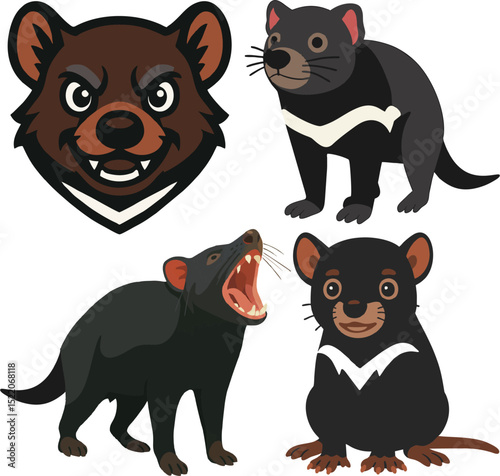 Tasmanian devil logo vector.eps