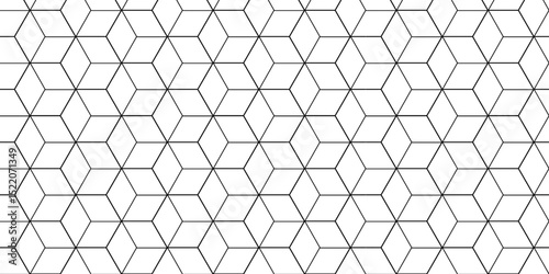 Vector tiles gradient science web tech connection triangle diamond honeycomb hexagon art. Seamless pattern with hexagon square cube geometric pattern shapes grid metal element texture design.	