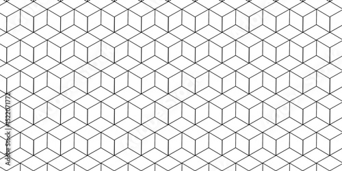 Vector tiles gradient science web tech connection triangle diamond honeycomb hexagon art. Seamless pattern with hexagon square cube geometric pattern shapes grid metal element texture design.	