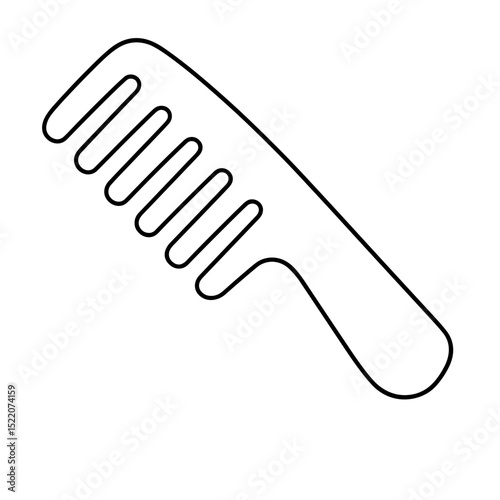 Hair comb outline icon