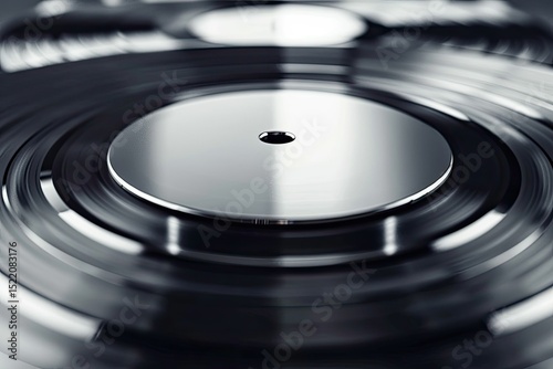 High Resolution Image of Chrome Music Businss Card Design Template