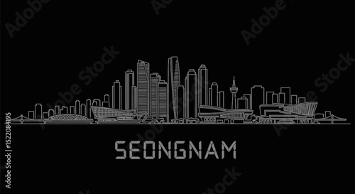 Seongnam City Skyline. (1)