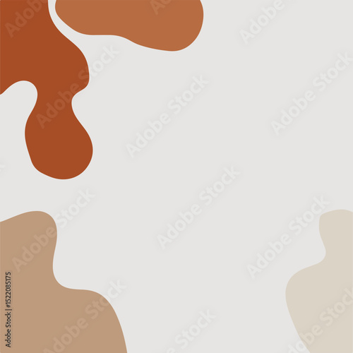 Modern Organic Abstract Background in Warm Earthy Tones