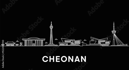 Cheonan City Skyline.