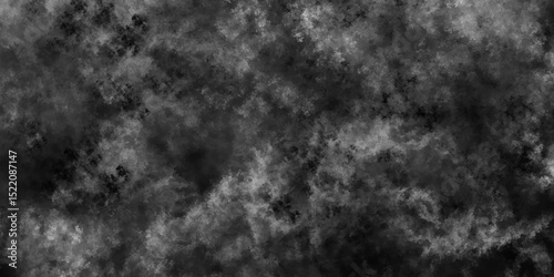 Abstract dark grey storm cloud texture. black dramatic smoke brush effect smoke swirls misty fog isolated, background. Gray grunge painted paper textured canvas for design watercolor scraped vector.	
