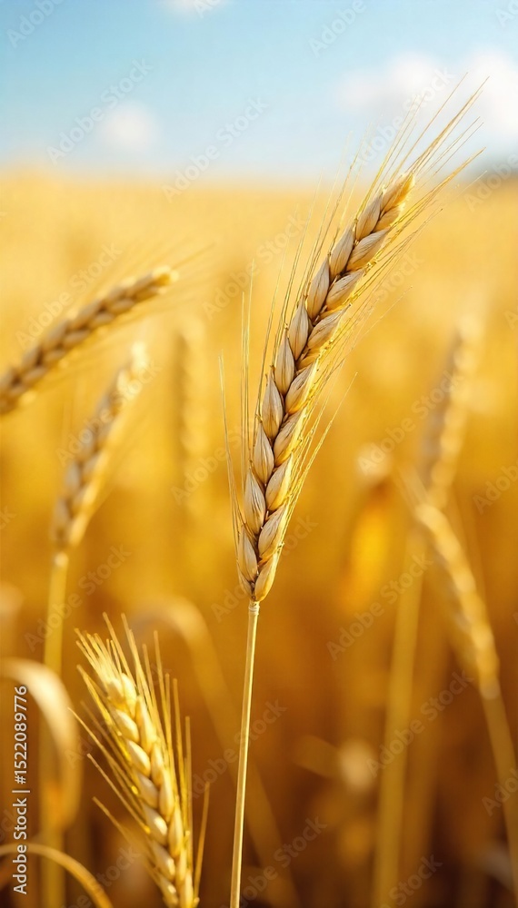 Golden barley stalks heavy with ripe grain, swaying gently in the summer breeze, ready for harvest A picturesque scene of agricultural abundance , agriculture, wheat Golden barley stalks heavy with ripe grain, swaying gently in the summer breeze, ready for harvest A picturesque scene of agricultural abundance , agriculture, wheat