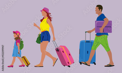 Ilustration travel people HD vector, 4k, art design elements conten creator