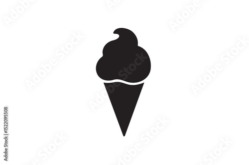 Cute cream silhouette on white background