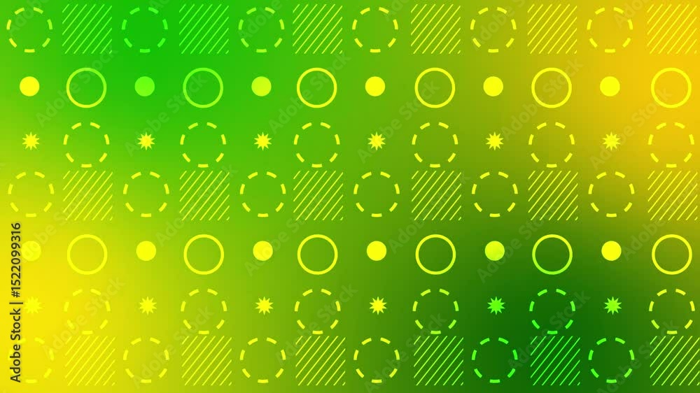 Background with abstract yellow and green geometric shapes. Versatile for graphic design projects, presentations, prints, web design, and digital art.