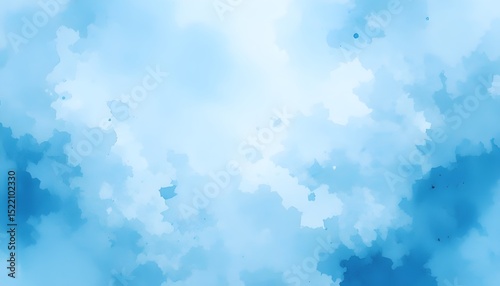 Abstract Light Blue Pattern with Brushed Watercolor Texture and Sparse Horizontal Nuanced Ripples for Artistic and Soft Design