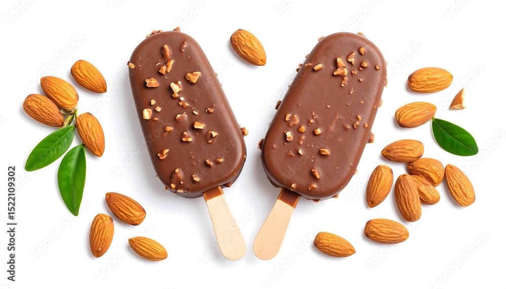 Delicious Chocolate Almond Ice Cream Bars Delicious Chocolate Almond Ice Cream Bars