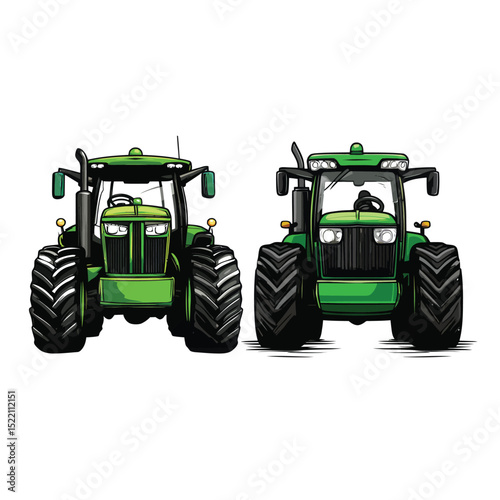Tractor Farm Logo Vector