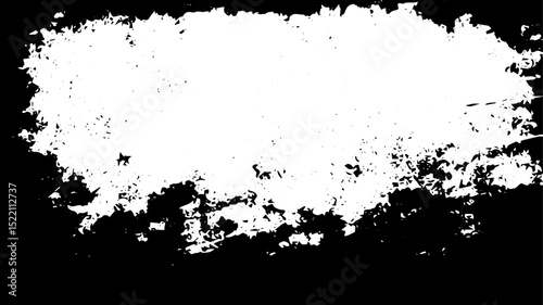 Wallpaper Mural Chaotic Grunge Border Frame with Rough Textured Splatter and Blank Center Torontodigital.ca