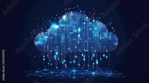 Abstract Cloud Computing Concept
