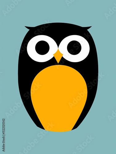 Simple owl graphic design photo